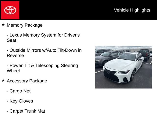 Used 2022 Lexus IS 350 F Sport w/ Memory Package AWD/4WD image 5