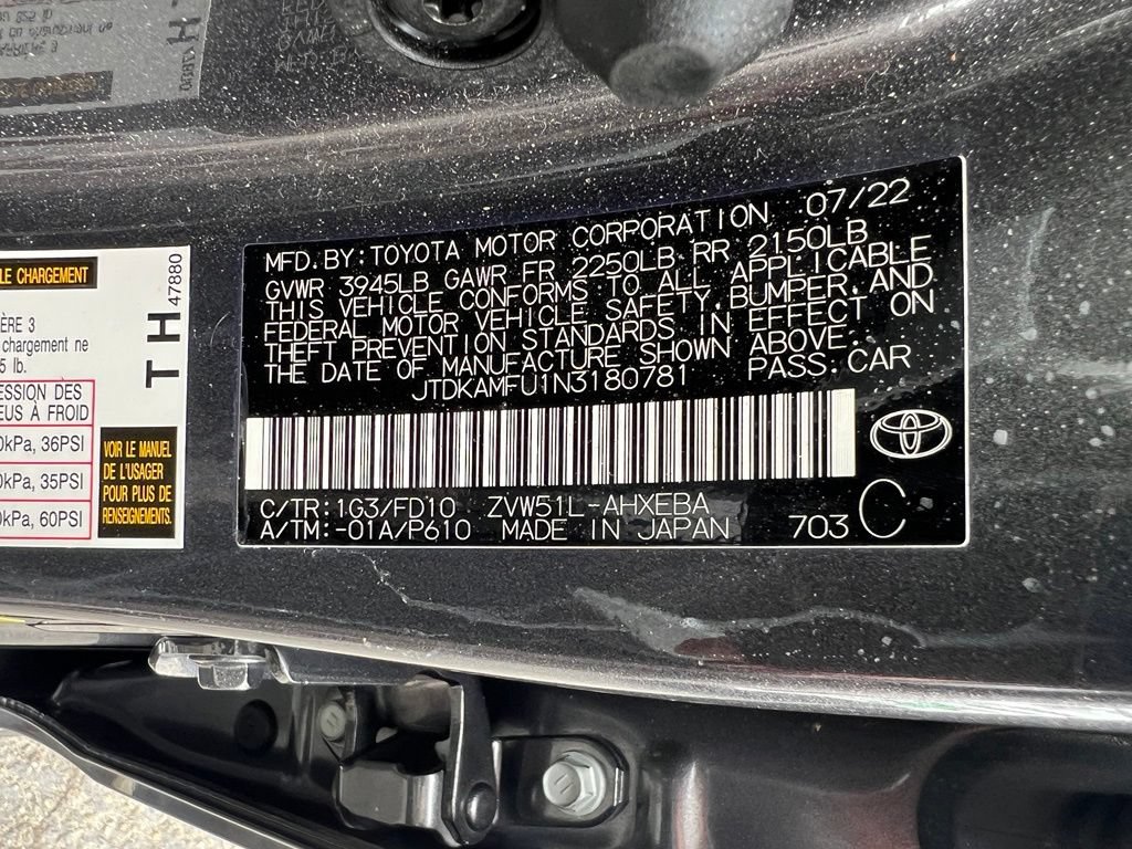 Certified 2022 Toyota Prius LE FWD image 40