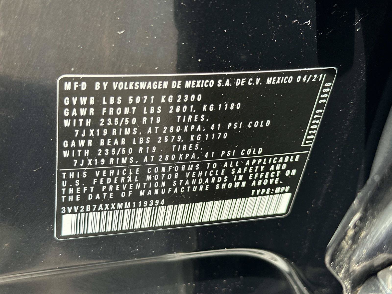 Used 2021 Volkswagen Tiguan S AWD/4WD image 19