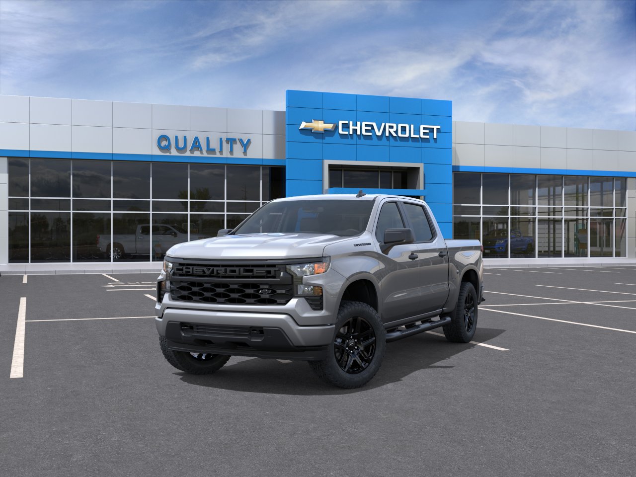 New 2026 Chevrolet Silverado 1500 Custom w/ Turbomax Blackout Package RWD image 32