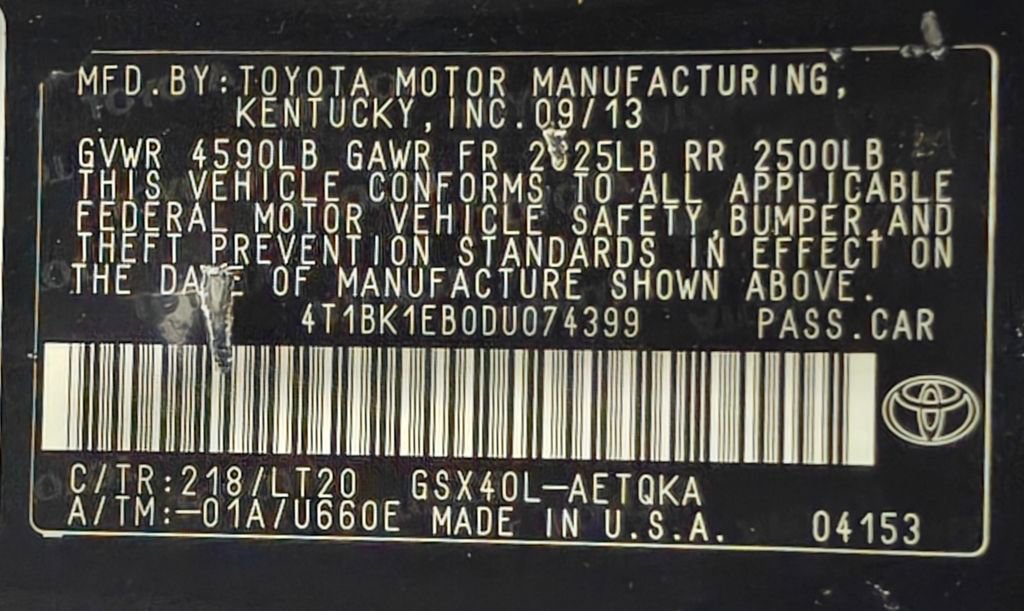 Used 2013 Toyota Avalon XLE Touring image 49