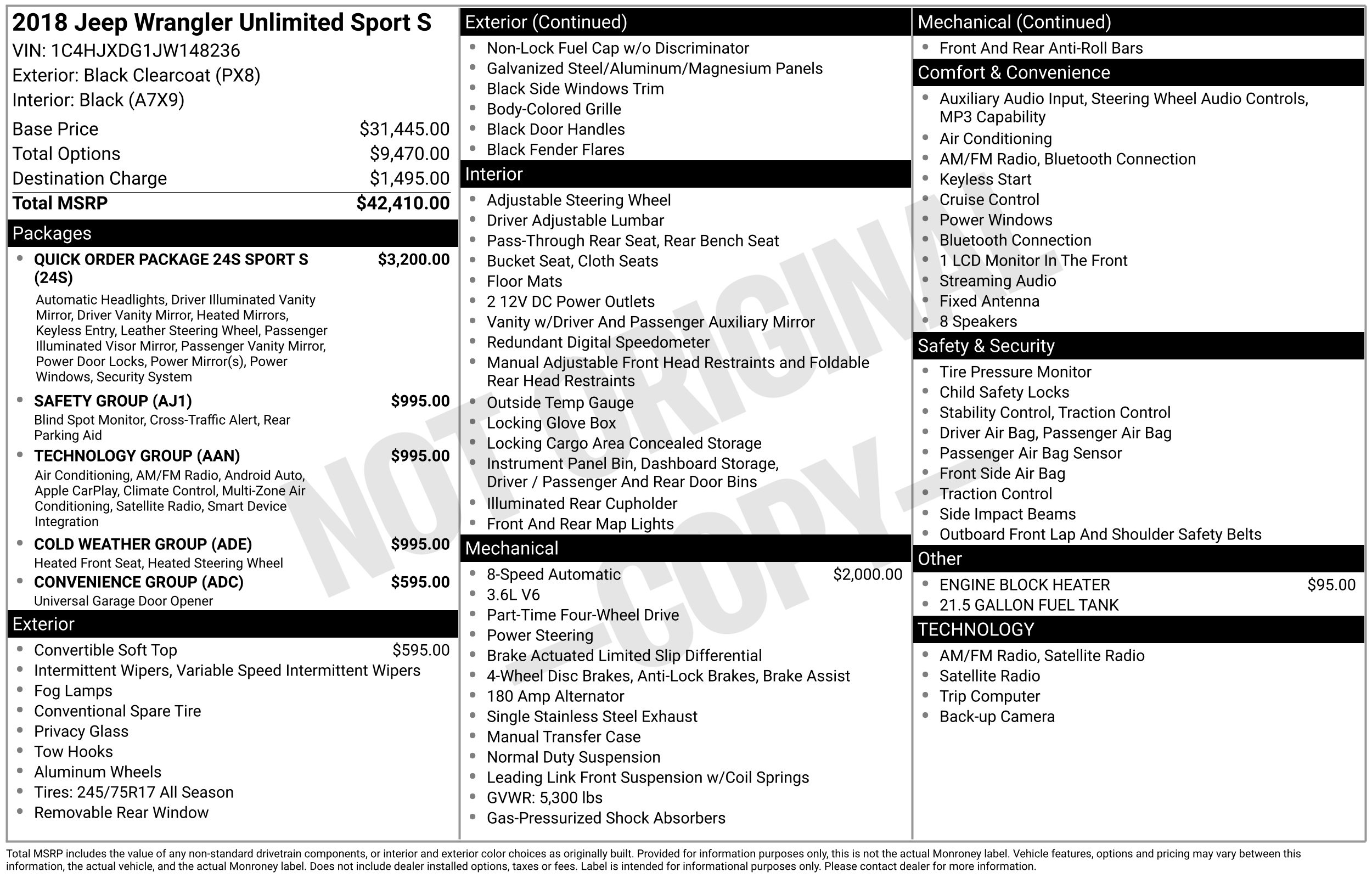 Used 2018 Jeep Wrangler Unlimited Sport S image 5