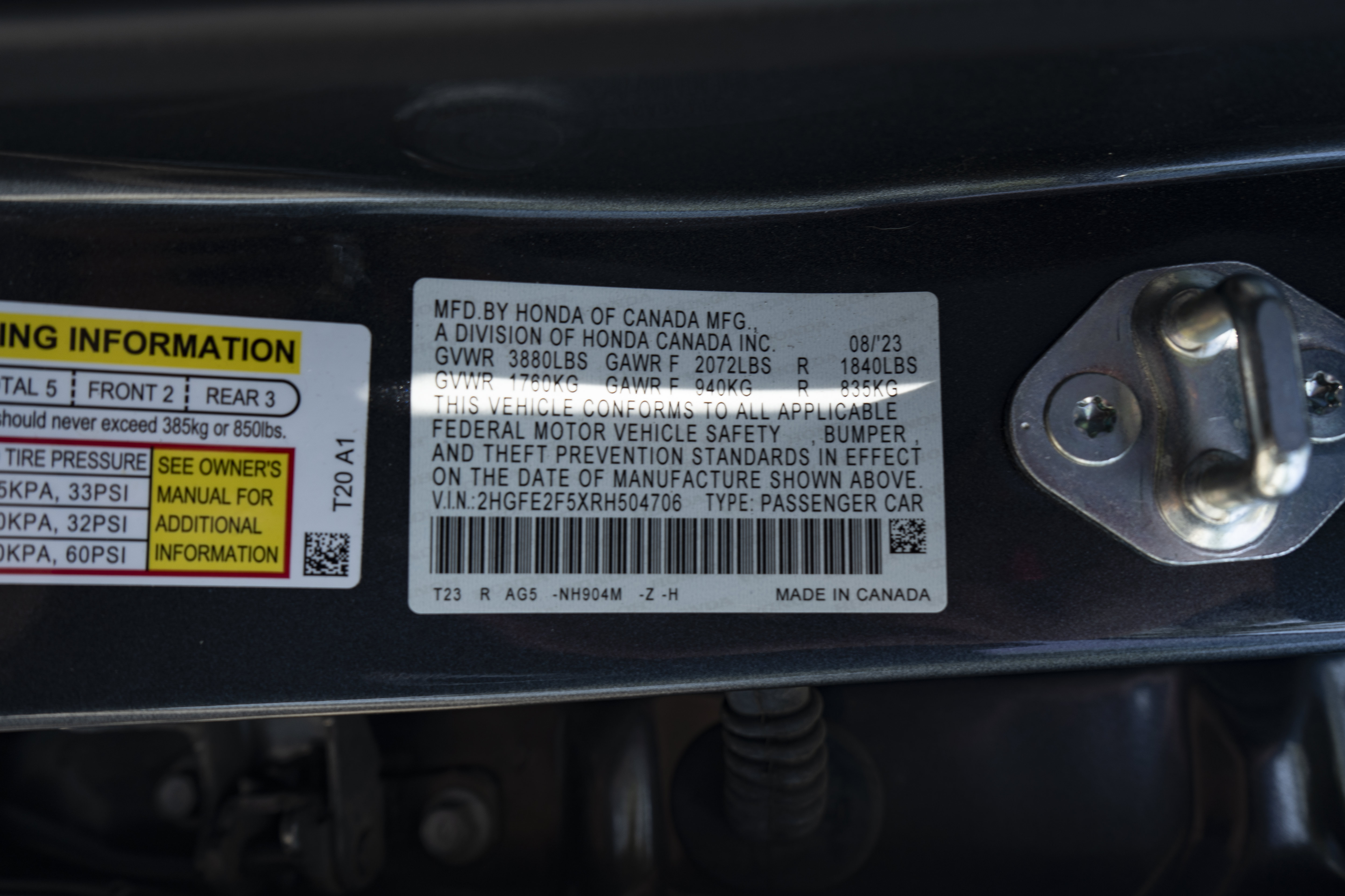 Certified 2024 Honda Civic Sport image 42