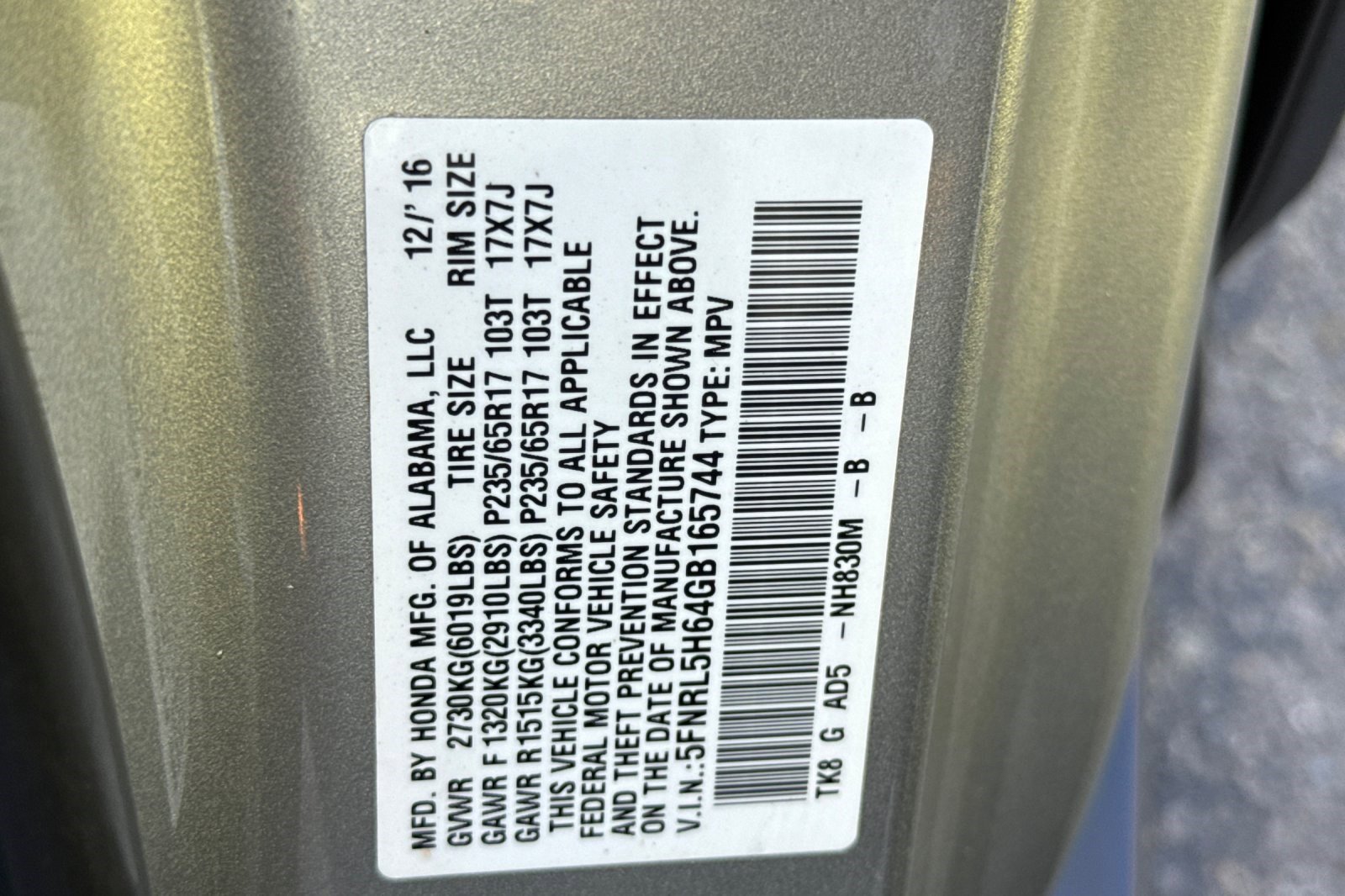 Used 2016 Honda Odyssey EX-L image 38