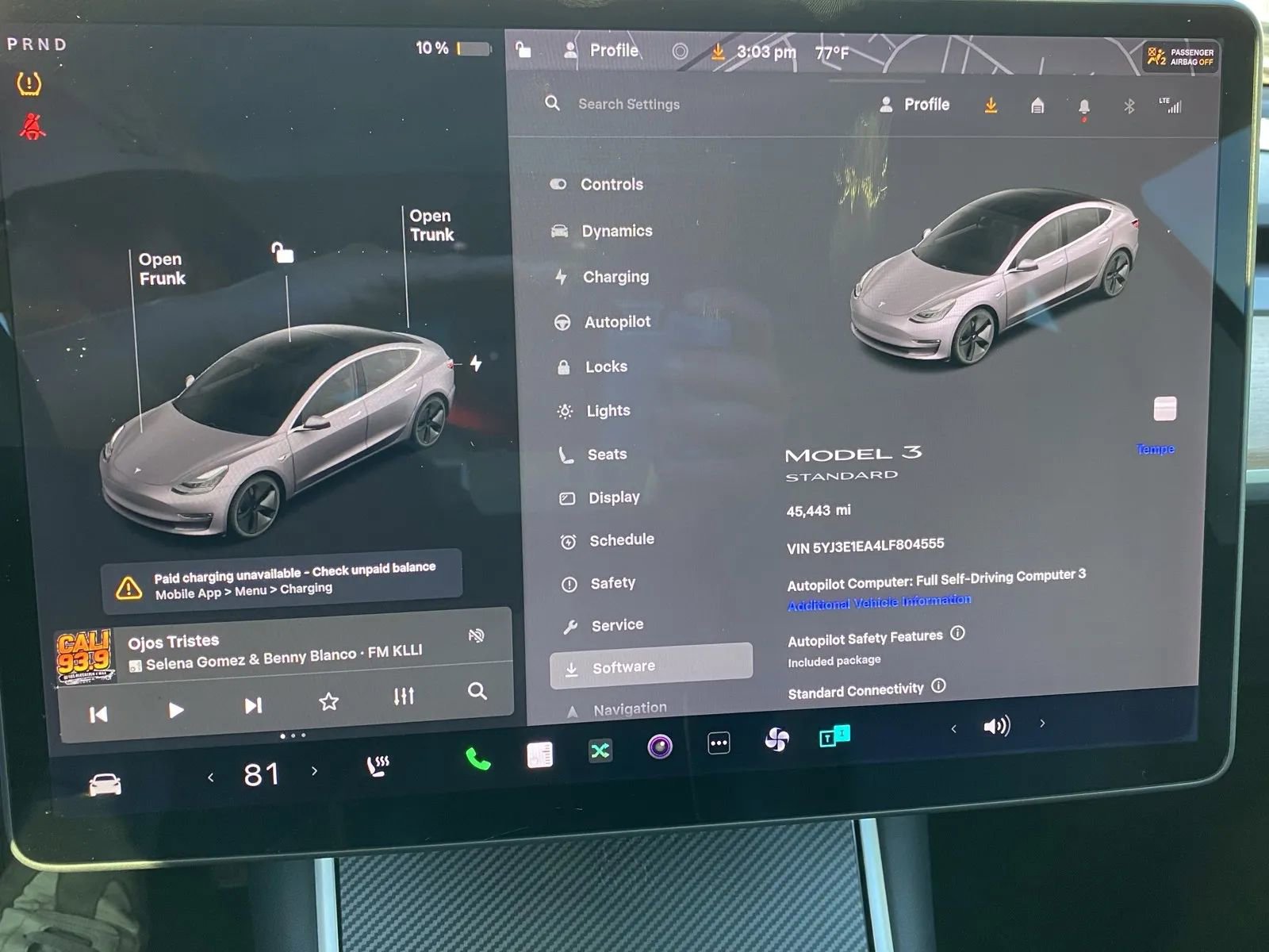 Used 2020 Tesla Model 3 Standard Range image 13