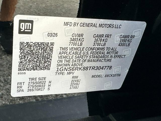 New 2026 Chevrolet Tahoe RST AWD/4WD image 18