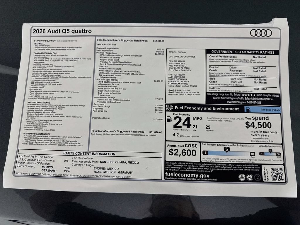 New 2026 Audi Q5 Premium Plus AWD/4WD image 9
