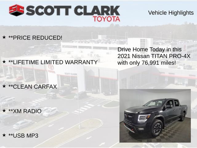 Used 2021 Nissan Titan PRO-4X w/ Pro-4x Utility Package AWD/4WD image 13