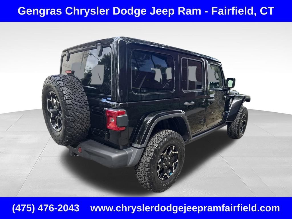 Used 2022 Jeep Wrangler Unlimited Rubicon 4xe w/ Steel Bumper Group AWD/4WD image 3