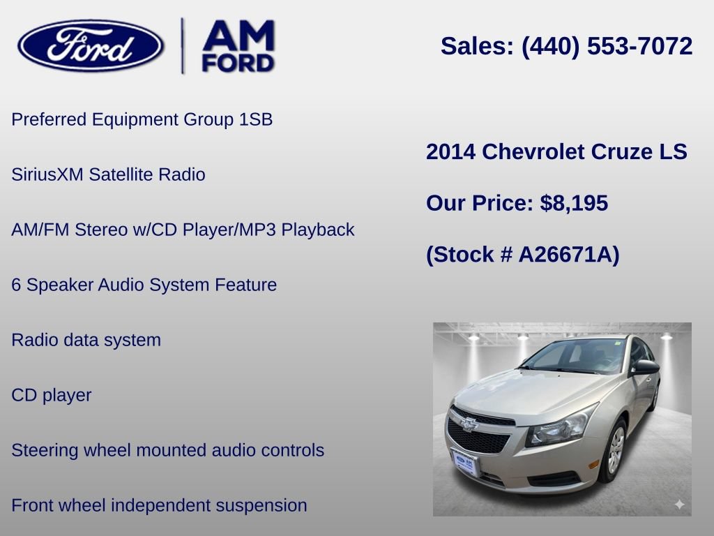Used 2014 Chevrolet Cruze LS FWD image 6