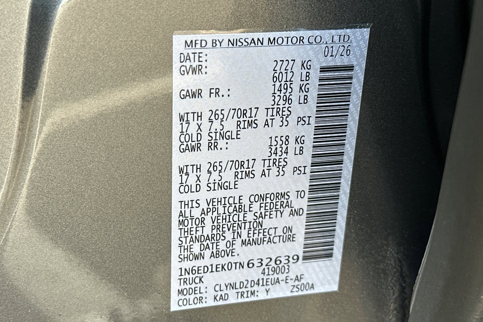 New 2026 Nissan Frontier PRO-4X w/ Pro Premium Package image 35