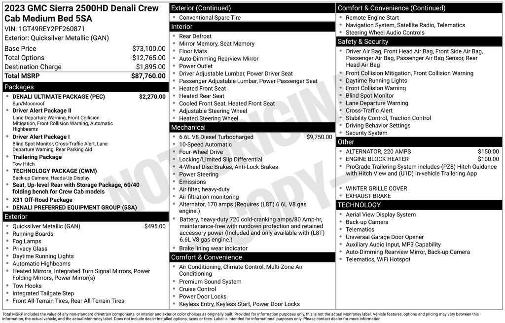 Used 2023 GMC Sierra 2500 Denali w/ Denali Ultimate Package AWD/4WD image 24