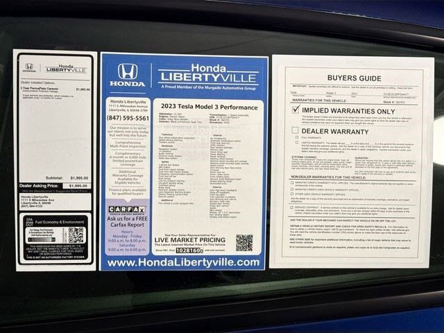 Used 2023 Tesla Model 3 Performance image 36