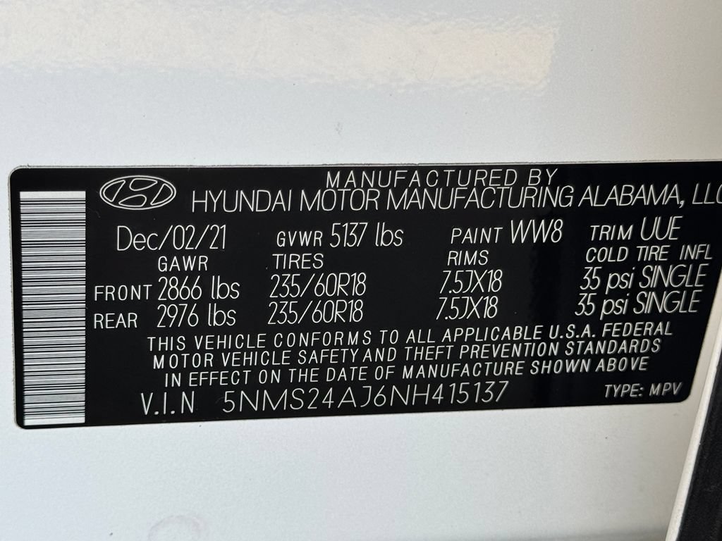 Used 2022 Hyundai Santa Fe SEL FWD image 34