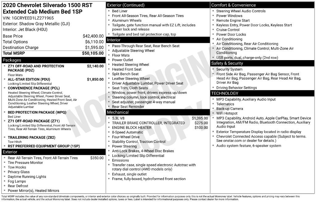 Used 2020 Chevrolet Silverado 1500 RST AWD/4WD image 19