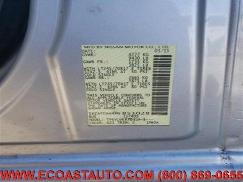 Used 2015 Nissan NV 3500 SL w/ Technology Package image 21