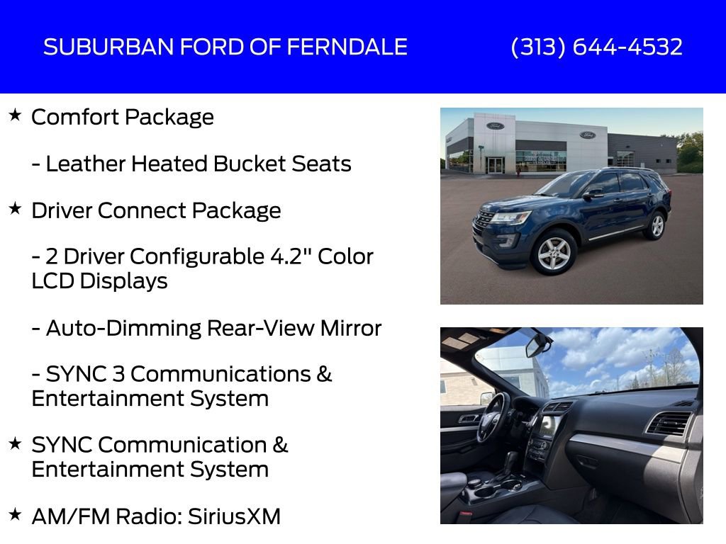 Used 2017 Ford Explorer XLT w/ Equipment Group 202A image 13