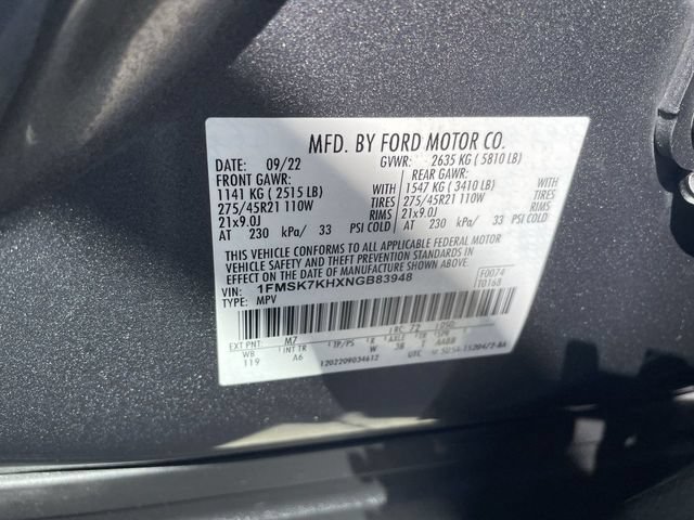 Used 2022 Ford Explorer ST-Line RWD image 35