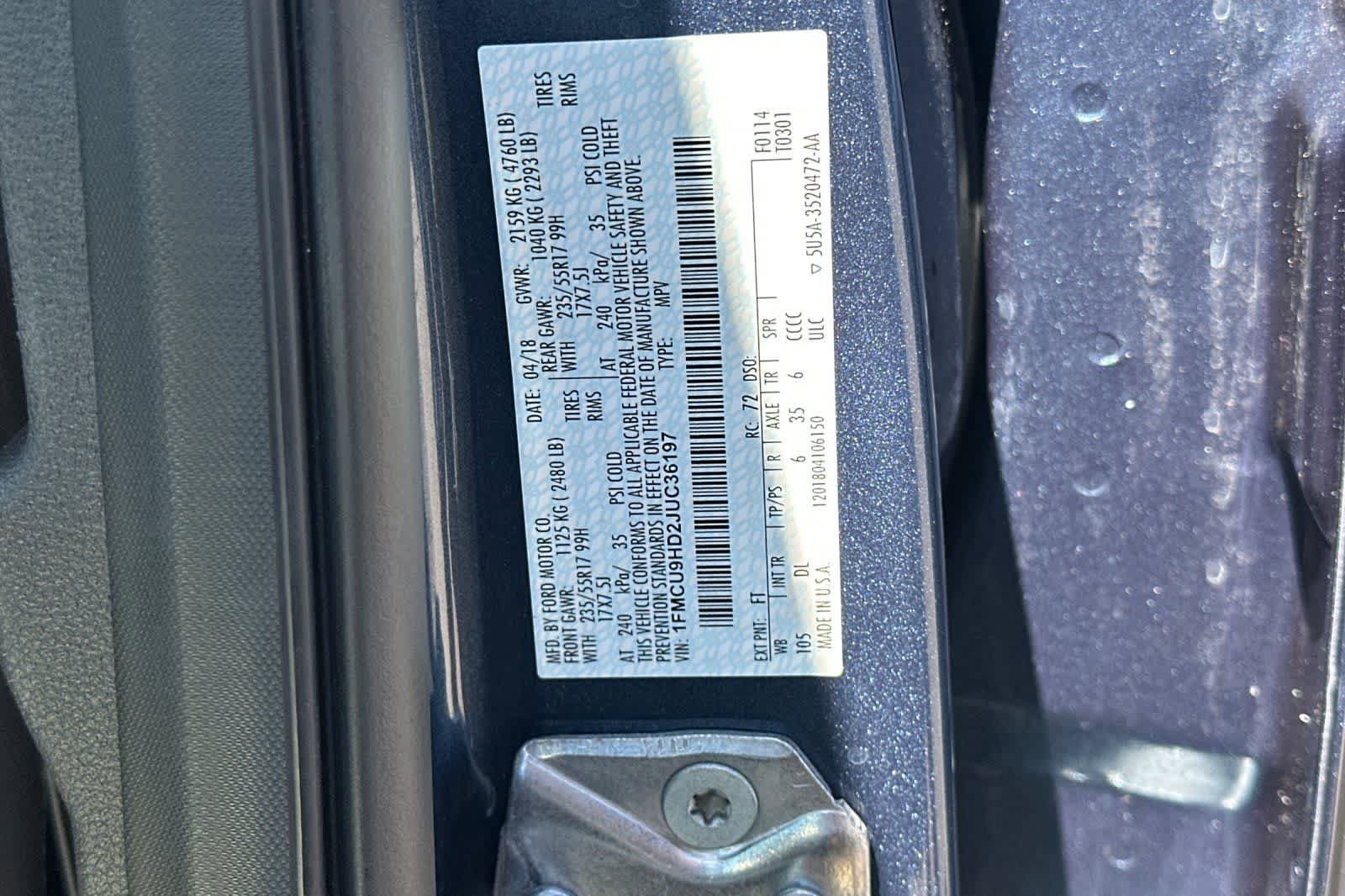 Used 2018 Ford Escape SEL AWD/4WD image 33