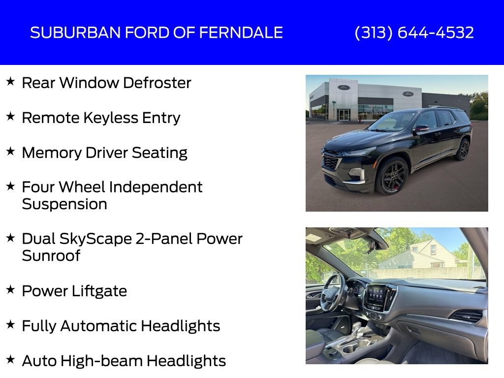 Used 2022 Chevrolet Traverse Premier w/ Redline Edition AWD/4WD image 21