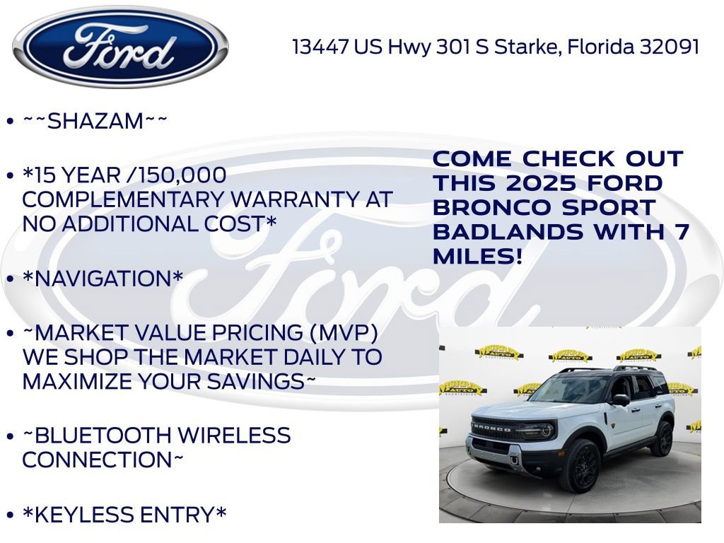 New 2025 Ford Bronco Sport Badlands w/ Badlands Tech Package image 5