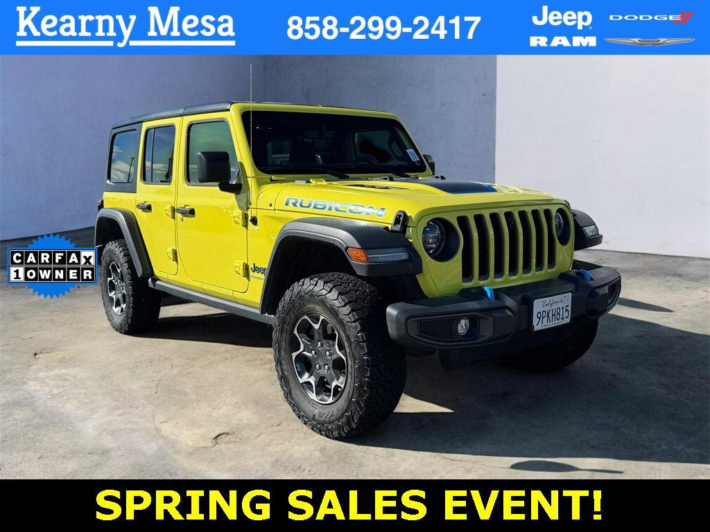 Certified 2023 Jeep Wrangler Unlimited Rubicon 4xe image 1