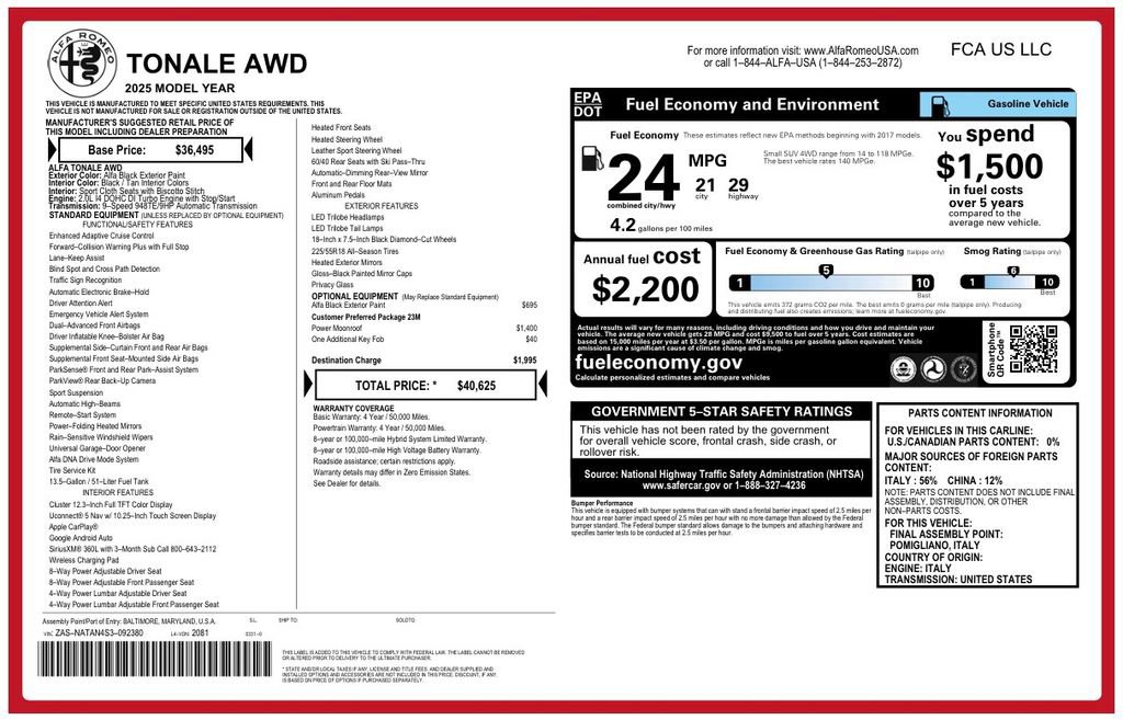 Used 2025 Alfa Romeo Tonale image 3