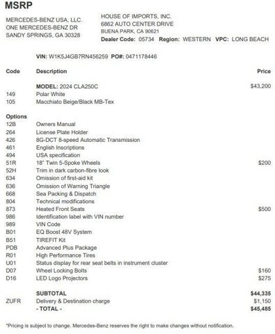 Used 2024 Mercedes-Benz CLA 250 image 3