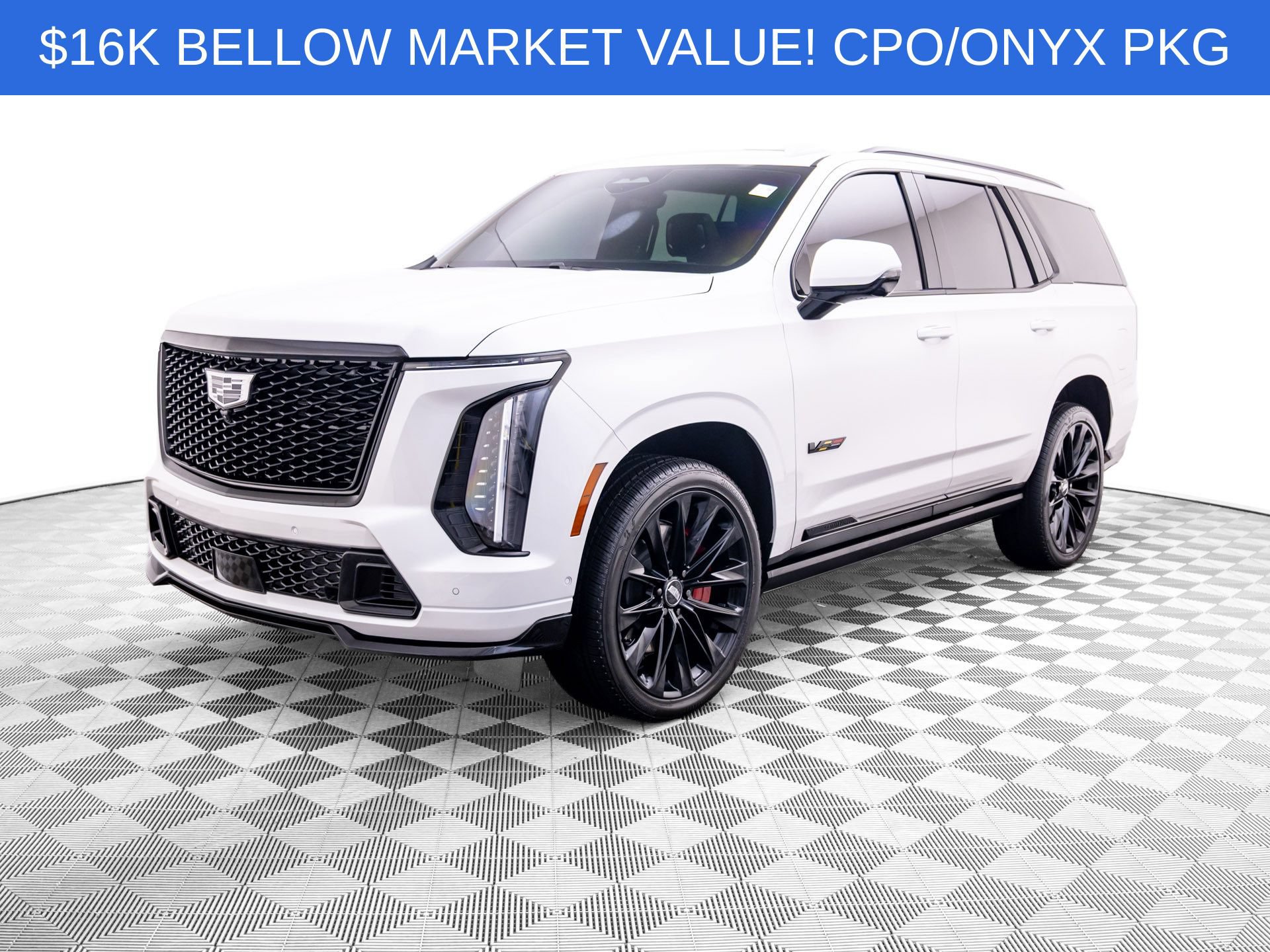 Certified 2025 Cadillac Escalade V w/ LPO, ONYX Package AWD/4WD image 1