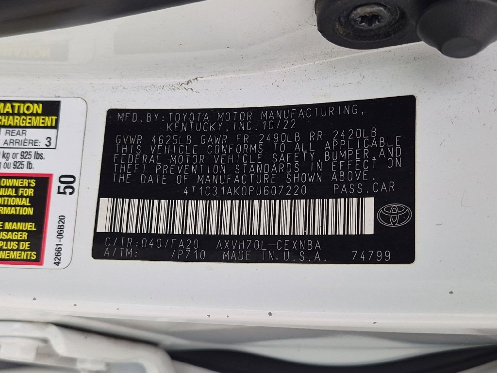 Used 2023 Toyota Camry LE FWD image 40