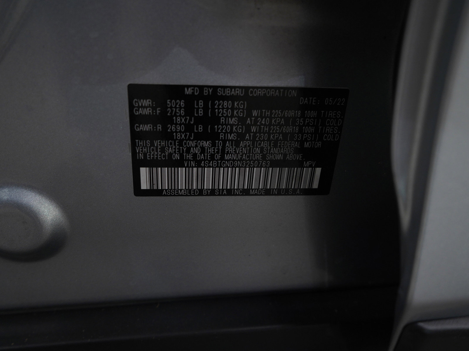 Used 2022 Subaru Outback Limited XT image 25