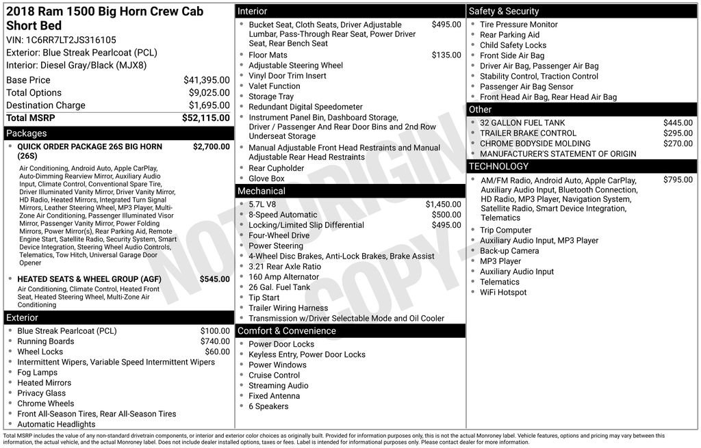 Used 2018 RAM 1500 Big Horn image 17
