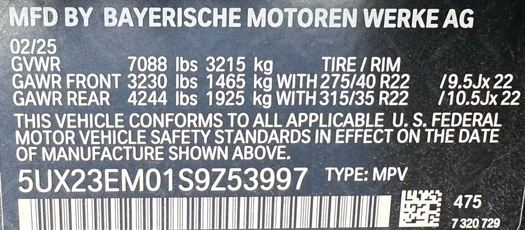 Used 2025 BMW X7 xDrive40i w/ M Sport Package image 43