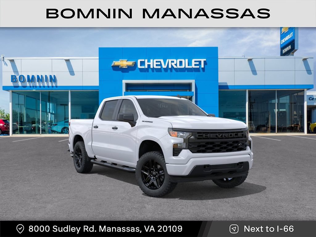New 2026 Chevrolet Silverado 1500 Custom w/ Turbomax Blackout Package AWD/4WD image 2