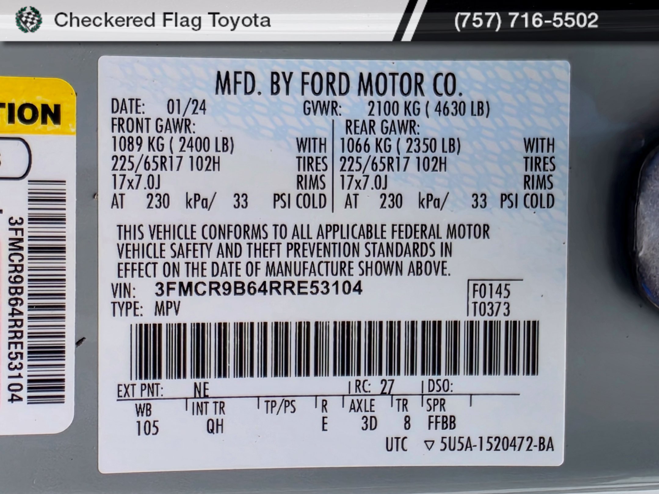 Used 2024 Ford Bronco Sport Big Bend w/ Convenience Package AWD/4WD image 28
