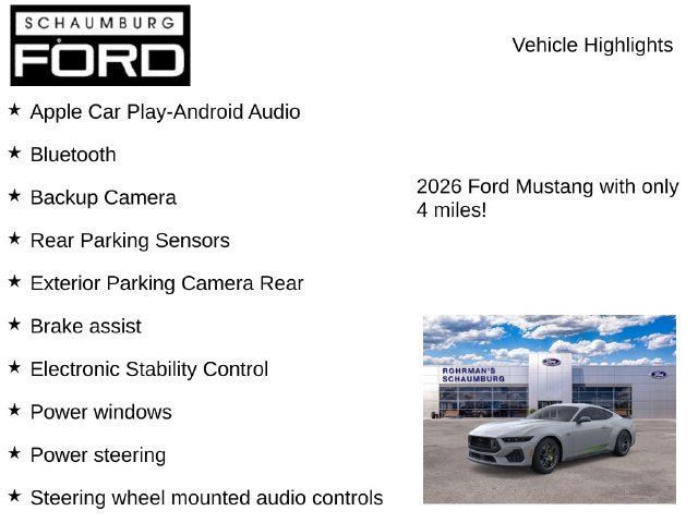 New 2026 Ford Mustang Premium w/ Mustang RTR Package RWD image 8