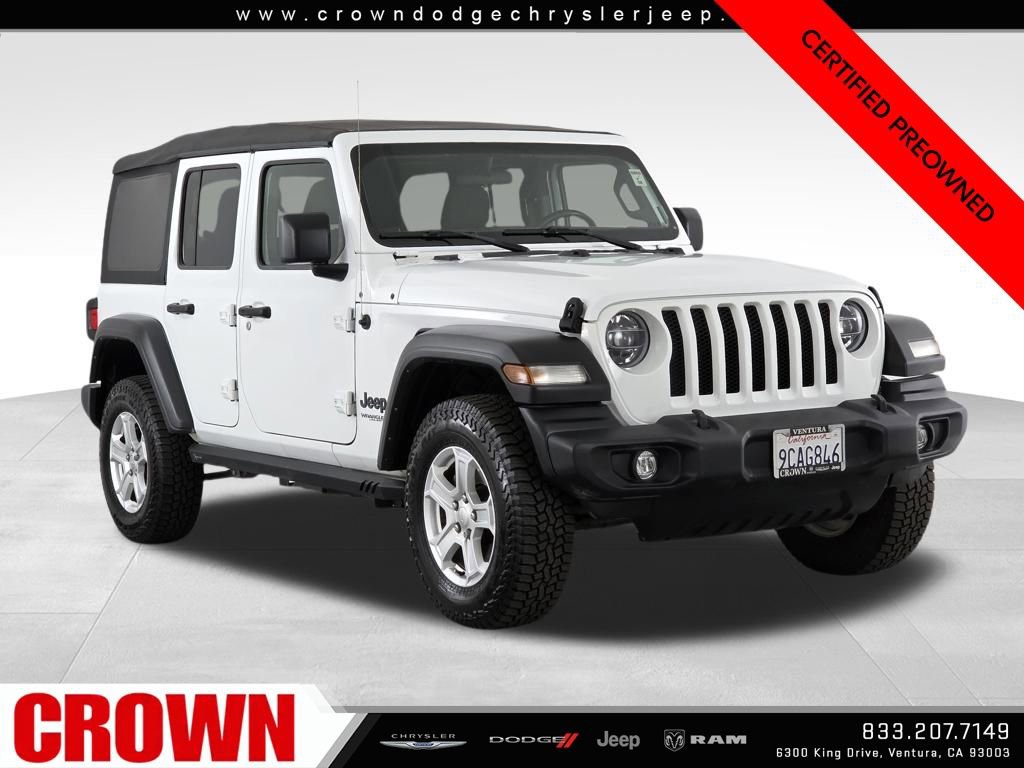 Certified 2022 Jeep Wrangler Unlimited Sport