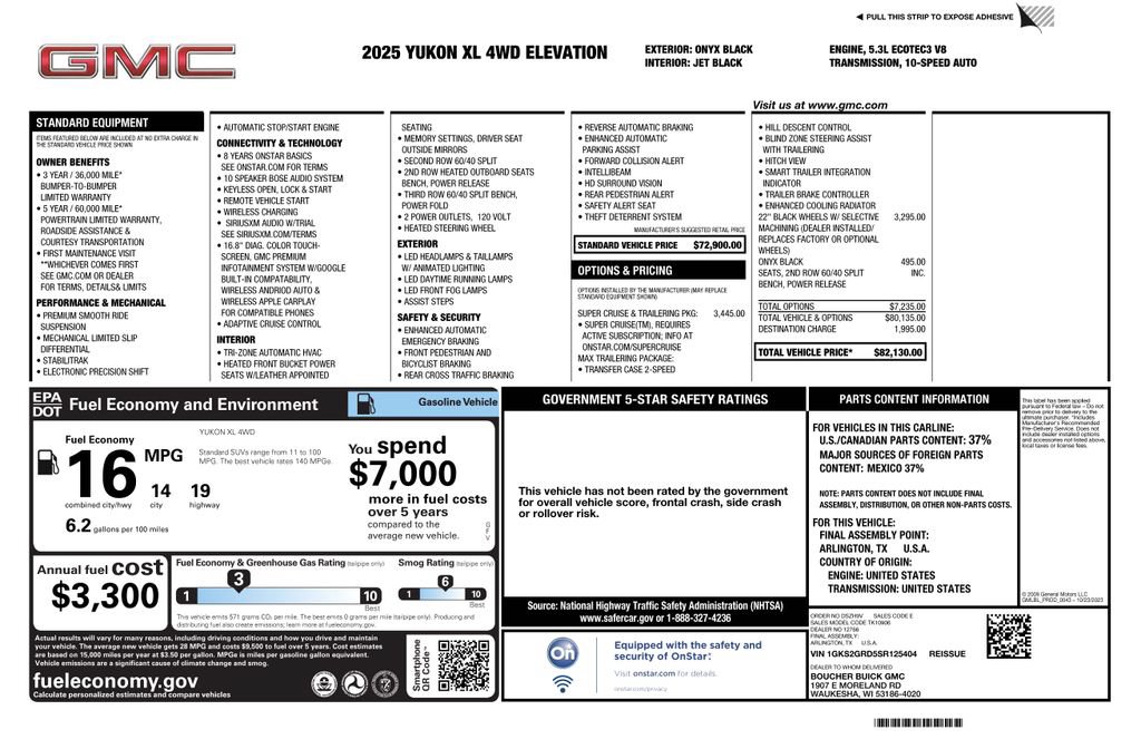 Certified 2025 GMC Yukon XL Elevation AWD/4WD image 4