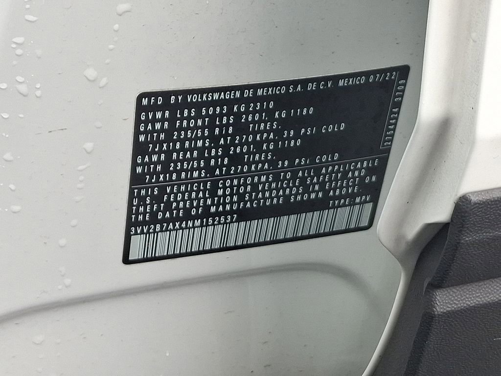 Certified 2022 Volkswagen Tiguan SE AWD/4WD image 28