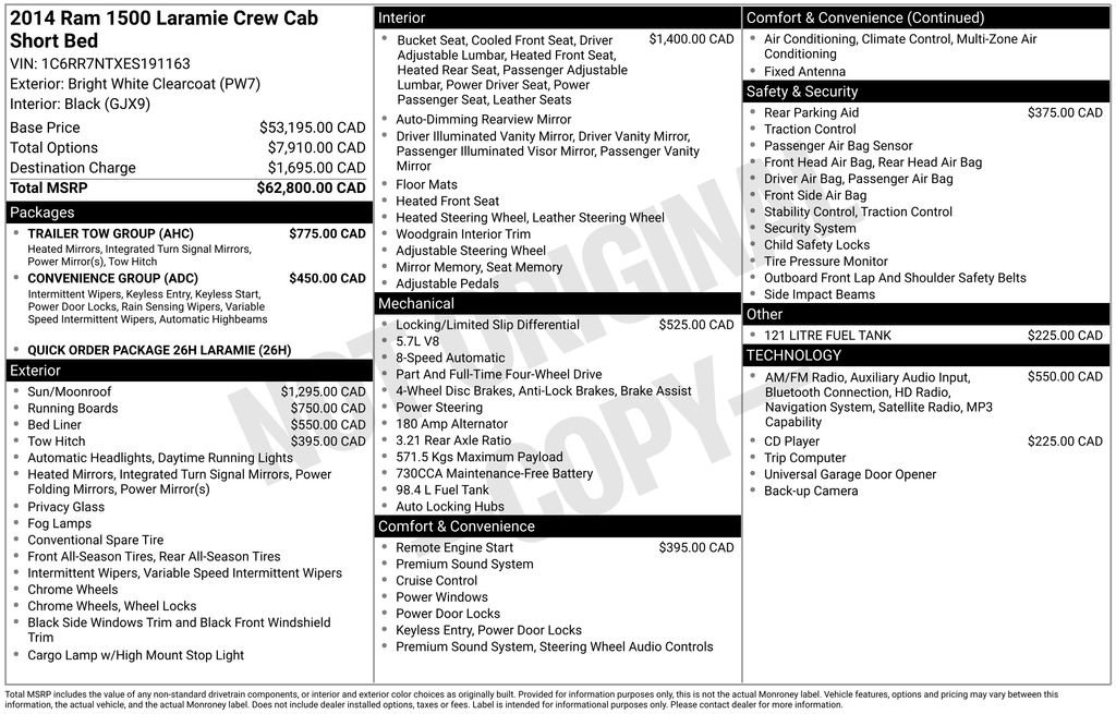 Used 2014 RAM 1500 Laramie w/ Trailer Tow Group AWD/4WD image 44