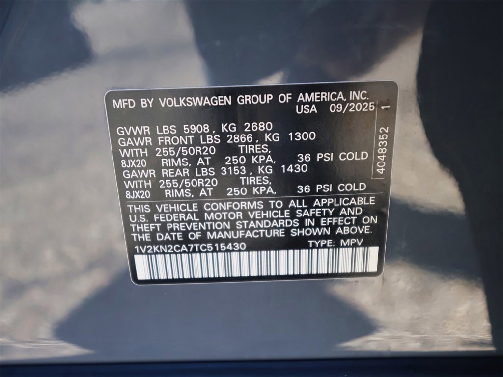 New 2026 Volkswagen Atlas SE image 32