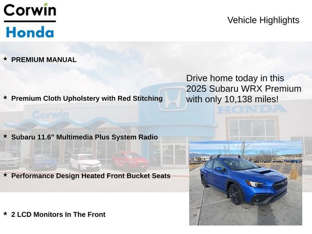 Used 2025 Subaru WRX Premium image 6