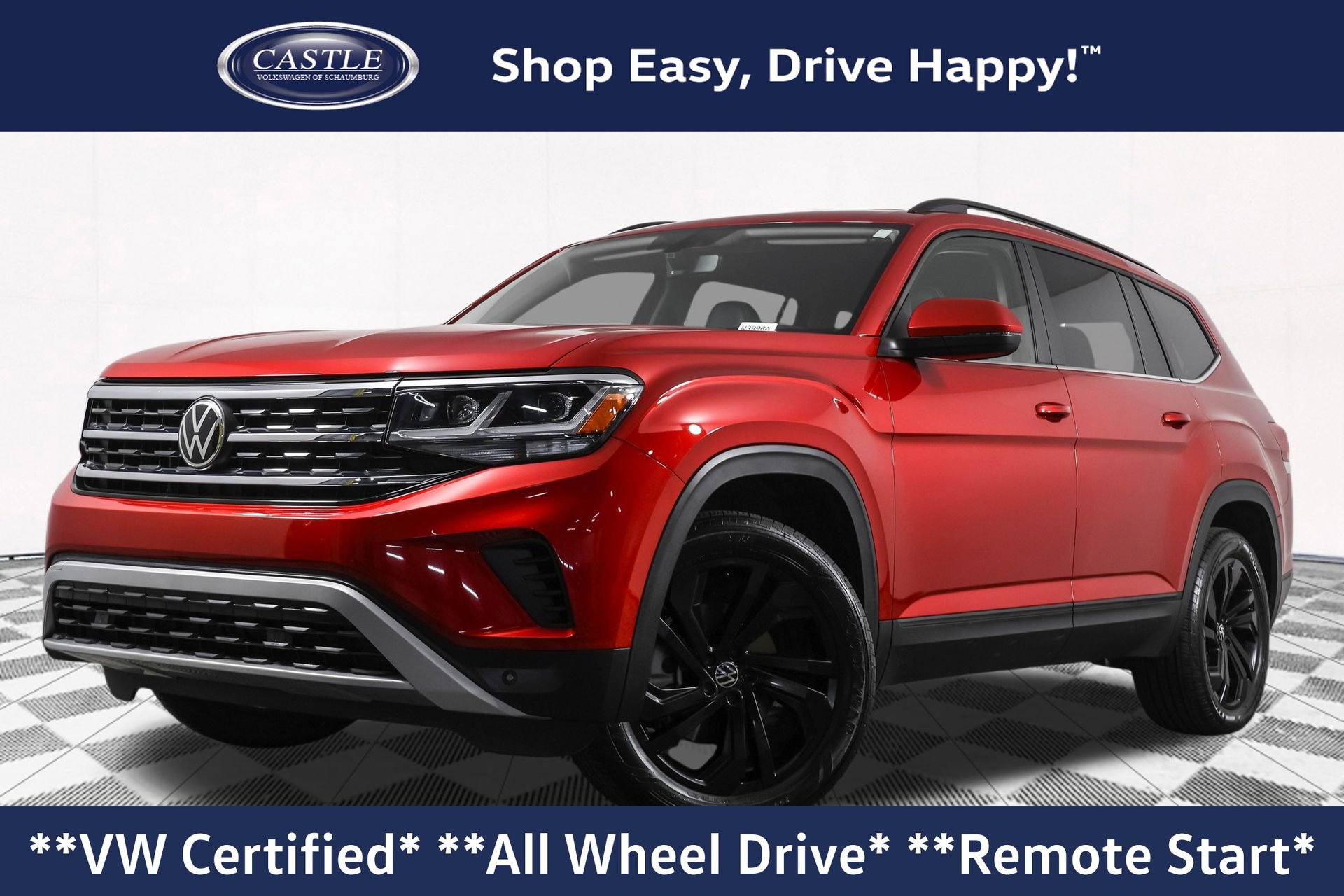 Used 2022 Volkswagen Atlas SE w/ Black Wheel Package