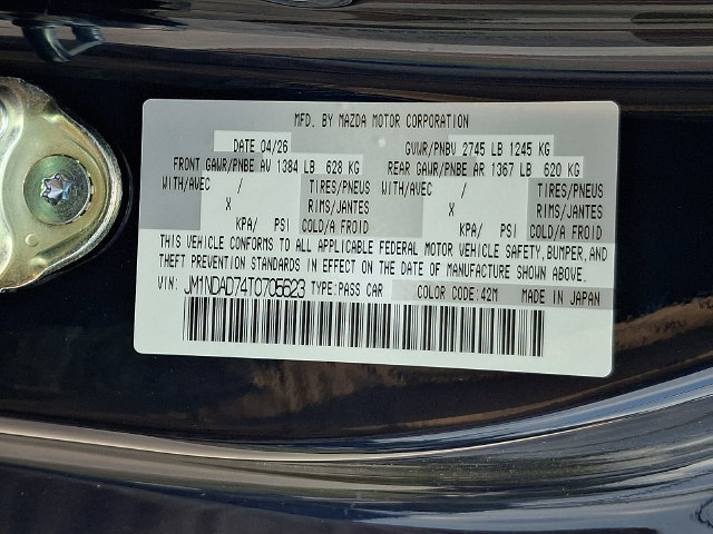 New 2026 MAZDA MX-5 Miata Grand Touring w/ Weather Package RWD image 18
