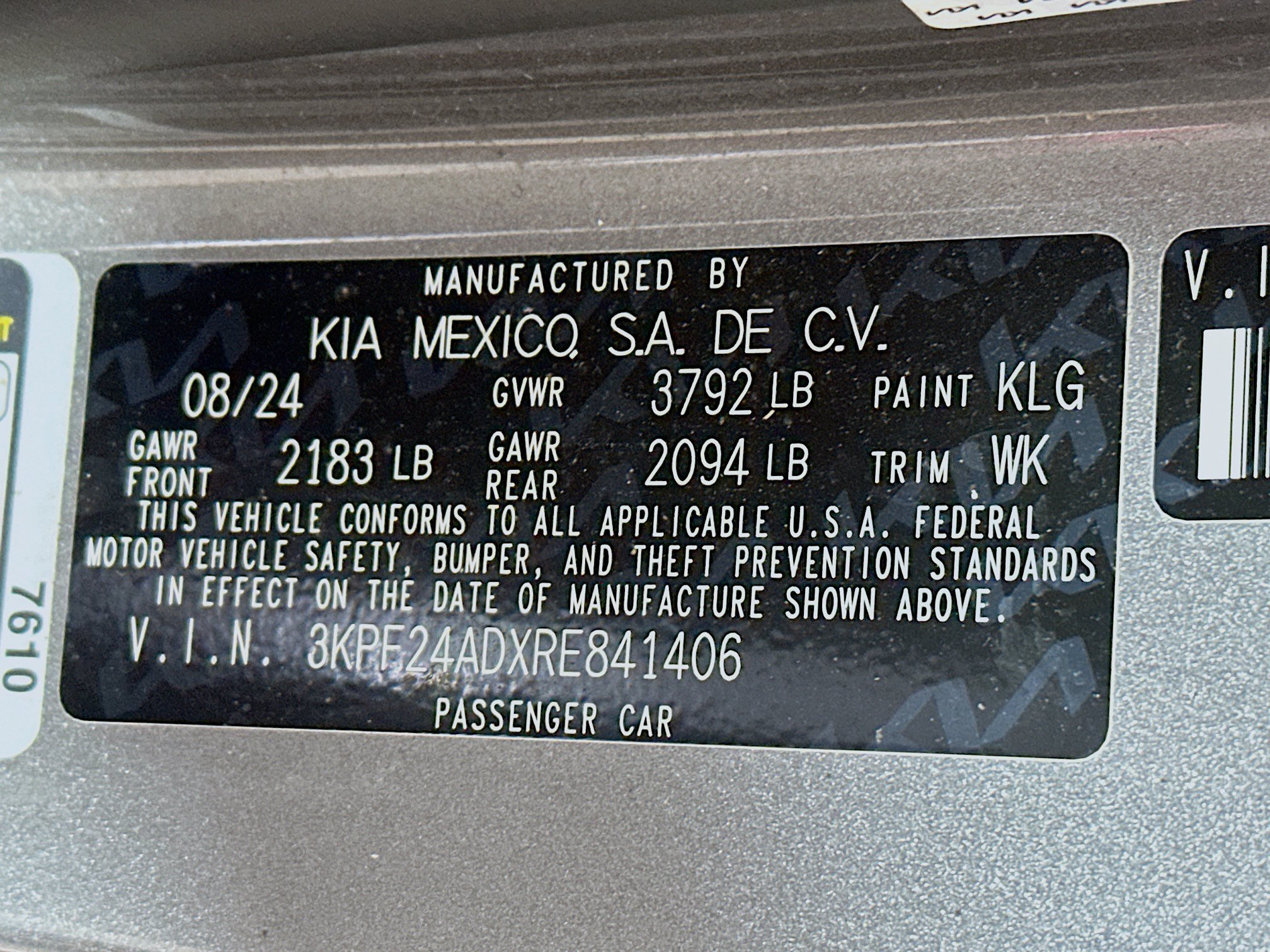 Certified 2024 Kia Forte LXS w/ LXS Technology Package FWD image 29