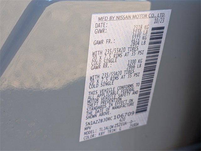 Used 2024 Nissan Murano SV w/ SV Midnight Edition Package image 32