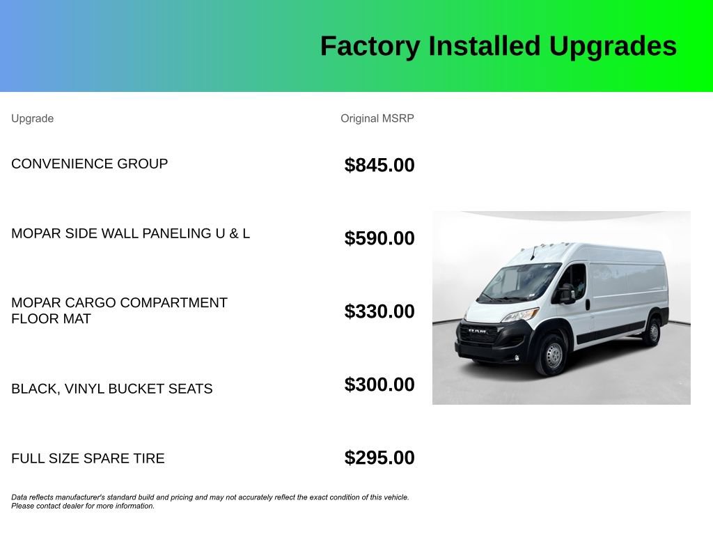 Used 2024 RAM ProMaster 2500 w/ Convenience Group FWD image 4