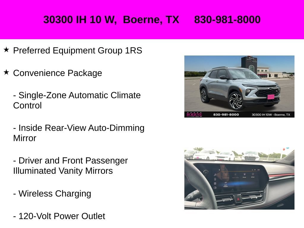 Used 2025 Chevrolet TrailBlazer RS w/ Convenience Package FWD image 10