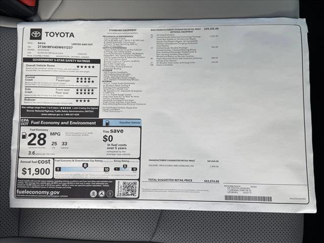 New 2025 Toyota RAV4 Limited image 26
