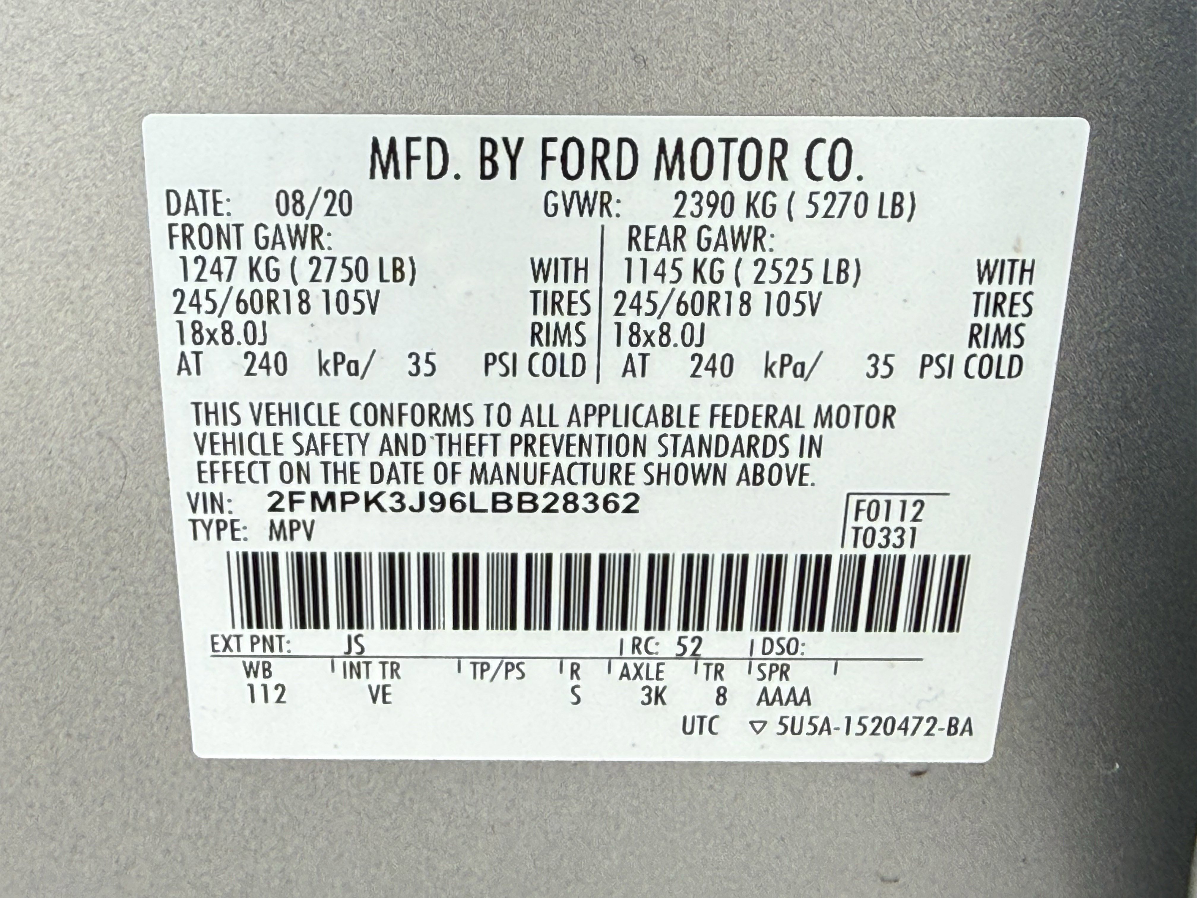 Used 2020 Ford Edge SEL w/ Convenience Package image 35